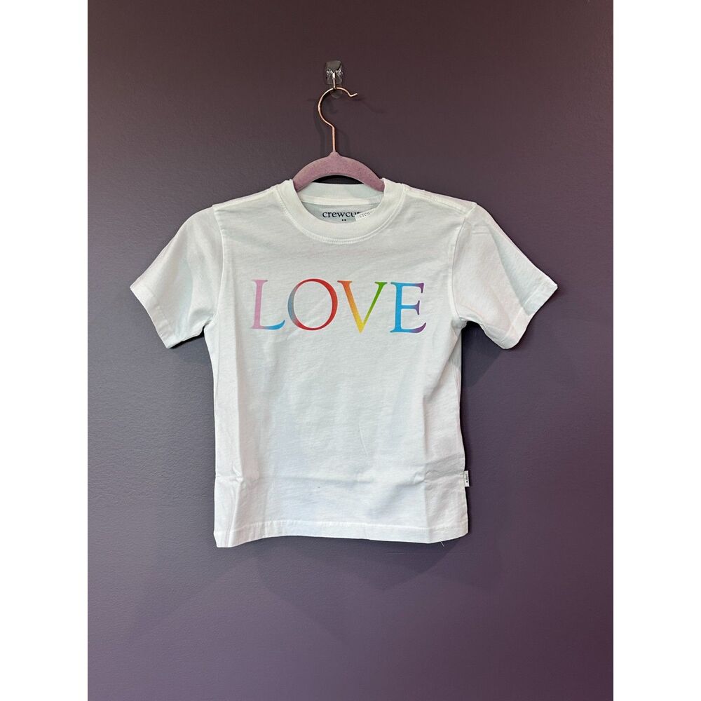 NWT J. Crew Crewcuts Love Short Sleeve T-Shirt Size XS